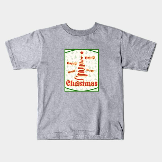 Happy Christmas Logo V.2 Kids T-Shirt by Aspita